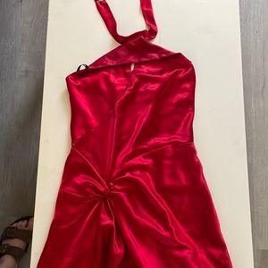 Morgan and Co. formal long red dress